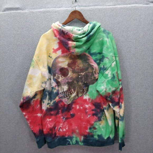 Turks Sweatshirt Nav Travis Scott Tie Dye Skull Large  Size XL  Xlarge  XO - Picture 7 of 7